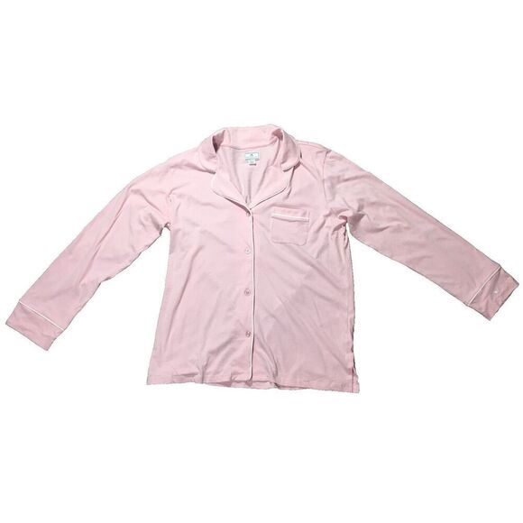 New Women's PETITE PLUME Luxe Pima Cotton Jersey Pajamas in Pink Size XL - Picture 5 of 8